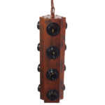 GloboStar® MORGAN 01102 Vintage Industrial Κρεμαστό Φωτιστικό Οροφής Πολύφωτο Καφέ Σκουριά Μεταλλικό Φ14 x Y43cm - Image 4