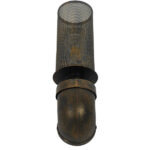 GloboStar® RAZA 01105 Vintage Industrial Φωτιστικό Τοίχου Απλίκα Μονόφωτο Καφέ Σκουριά Μεταλλικό Πλέγμα Φ10 x Μ13 x Π10 x Υ39cm - Image 6