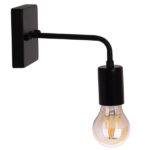 GloboStar® MISSAM 01119 Vintage Industrial Φωτιστικό Τοίχου Απλίκα Μονόφωτο Μαύρο Μεταλλικό Μ20 x Π10 x Υ17cm - Image 2