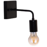GloboStar® MISSAM 01119 Vintage Industrial Φωτιστικό Τοίχου Απλίκα Μονόφωτο Μαύρο Μεταλλικό Μ20 x Π10 x Υ17cm - Image 3