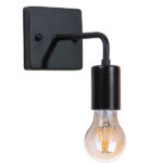 GloboStar® MISSAM 01119 Vintage Industrial Φωτιστικό Τοίχου Απλίκα Μονόφωτο Μαύρο Μεταλλικό Μ20 x Π10 x Υ17cm - Image 4