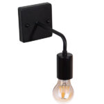 GloboStar® MISSAM 01119 Vintage Industrial Φωτιστικό Τοίχου Απλίκα Μονόφωτο Μαύρο Μεταλλικό Μ20 x Π10 x Υ17cm - Image 5