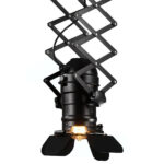 GloboStar® BROADWAY 01140 Vintage Industrial Φωτιστικό Οροφής Μονόφωτο Μαύρο Μεταλλικό Μ23 x Π23 x Υ36-95cm - Image 8