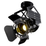 GloboStar® BROADWAY 01140 Vintage Industrial Φωτιστικό Οροφής Μονόφωτο Μαύρο Μεταλλικό Μ23 x Π23 x Υ36-95cm - Image 2