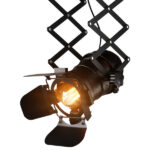 GloboStar® BROADWAY 01140 Vintage Industrial Φωτιστικό Οροφής Μονόφωτο Μαύρο Μεταλλικό Μ23 x Π23 x Υ36-95cm - Image 6