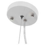 GloboStar® SPHERE 01143 Μοντέρνο Κρεμαστό Φωτιστικό Οροφής Μονόφωτο 1 x E27 Λευκό Γυάλινο Φ25 x Y46.5cm - Image 3