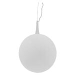 GloboStar® SPHERE 01143 Μοντέρνο Κρεμαστό Φωτιστικό Οροφής Μονόφωτο 1 x E27 Λευκό Γυάλινο Φ25 x Y46.5cm - Image 6