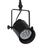 GloboStar® HOLLYWOOD 01154 Vintage Φωτιστικό Οροφής Δίφωτο Μαύρο Μεταλλικό Ράγα Μ44 x Π13 x Υ36cm - Image 4
