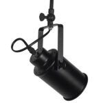 GloboStar® HOLLYWOOD 01154 Vintage Φωτιστικό Οροφής Δίφωτο Μαύρο Μεταλλικό Ράγα Μ44 x Π13 x Υ36cm - Image 5