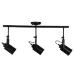 GloboStar® HOLLYWOOD 01155 Vintage Φωτιστικό Οροφής Τρίφωτο Μαύρο Μεταλλικό Ράγα Μ13 x Π78 x Υ38cm - Image 6