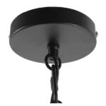 GloboStar® HELIX 01164 Vintage Industrial Κρεμαστό Φωτιστικό Οροφής Πολύφωτο Μαύρο Μεταλλικό Πλέγμα Φ46 x Y13cm - Image 8