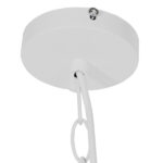 GloboStar® LARKIN 01174 Vintage Κρεμαστό Φωτιστικό Οροφής Μονόφωτο 1 x E27 Λευκό Μεταλλικό Καμπάνα Φ31 x Y30cm - Image 6