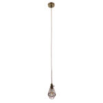 GloboStar® FLOWER IRON RUST 01180 Vintage Industrial Κρεμαστό Φωτιστικό Οροφής Μονόφωτο Καφέ Σκουριά Μεταλλικό Πλέγμα Φ10 x Y20cm - Image 2