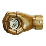 GloboStar® FIST 01138 Μοντέρνο Φωτιστικό Τοίχου Απλίκα Μονόφωτο Καφέ Γύψινο Μ15 x Π10 x Υ10cm - Image 8