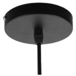 GloboStar® NATHLEN 01187 Vintage Κρεμαστό Φωτιστικό Οροφής Μονόφωτο 1 x E27 Μαύρο Μεταλλικό Πλέγμα με Μπεζ Σχοινί Φ40 x Y20cm - Image 8