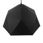 GloboStar® HEXAGON 01195 Μοντέρνο Κρεμαστό Φωτιστικό Οροφής Μονόφωτο Μαύρο - Χρυσό Μεταλλικό Καμπάνα Φ46 x Y25cm - Image 5