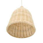 GloboStar® BAHAMAS 01202 Vintage Κρεμαστό Φωτιστικό Οροφής Μονόφωτο 1 x E27 Μπεζ Ξύλινο Ψάθινο Μπαμπού Φ30 x Υ47cm - Image 6