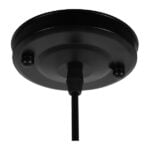 GloboStar® FLOWERPOT 10001210 Μοντέρνο Κρεμαστό Φωτιστικό Ανάρτηση Μονόφωτο 1 x E27 IP20 Μαύρο Μέταλλο με Πράσινο Πλαστικό - Μ27 x Π27 x Υ40cm - Image 8
