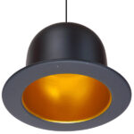 GloboStar® CHARLO 01214 Vintage Κρεμαστό Φωτιστικό Οροφής Μονόφωτο 1 x E27 Μαύρο Μεταλλικό Καμπάνα Φ26 x Y17cm - Image 4