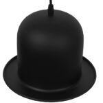 GloboStar® CHARLO 01214 Vintage Κρεμαστό Φωτιστικό Οροφής Μονόφωτο 1 x E27 Μαύρο Μεταλλικό Καμπάνα Φ26 x Y17cm - Image 3