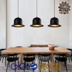 GloboStar® CHARLO 01214 Vintage Κρεμαστό Φωτιστικό Οροφής Μονόφωτο 1 x E27 Μαύρο Μεταλλικό Καμπάνα Φ26 x Y17cm - Image 6