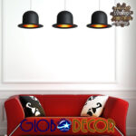GloboStar® CHARLO 01214 Vintage Κρεμαστό Φωτιστικό Οροφής Μονόφωτο 1 x E27 Μαύρο Μεταλλικό Καμπάνα Φ26 x Y17cm - Image 8