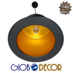 GloboStar® SHERLOCK 01215 Vintage Κρεμαστό Φωτιστικό Οροφής Μονόφωτο 1 x E27 Μαύρο Μεταλλικό Καμπάνα Φ26 x Y18cm - Image 8