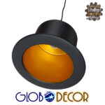 GloboStar® SHERLOCK 01215 Vintage Κρεμαστό Φωτιστικό Οροφής Μονόφωτο 1 x E27 Μαύρο Μεταλλικό Καμπάνα Φ26 x Y18cm - Image 9