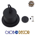 GloboStar® SHERLOCK 01215 Vintage Κρεμαστό Φωτιστικό Οροφής Μονόφωτο 1 x E27 Μαύρο Μεταλλικό Καμπάνα Φ26 x Y18cm - Image 16