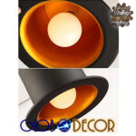 GloboStar® SHERLOCK 01215 Vintage Κρεμαστό Φωτιστικό Οροφής Μονόφωτο 1 x E27 Μαύρο Μεταλλικό Καμπάνα Φ26 x Y18cm - Image 18