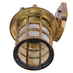 GloboStar® PHAROS 01228 Vintage Industrial Φωτιστικό Τοίχου Απλίκα Μονόφωτο Mπρούτζινο Μεταλλικό Πλέγμα Φ17 x Μ19 x Π17 x Υ29cm - Image 4