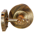 GloboStar® PHAROS 01228 Vintage Industrial Φωτιστικό Τοίχου Απλίκα Μονόφωτο Mπρούτζινο Μεταλλικό Πλέγμα Φ17 x Μ19 x Π17 x Υ29cm - Image 6
