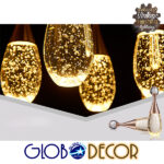 GloboStar® JADORE 01232 Μοντέρνο Κρεμαστό Φωτιστικό Οροφής Μονόφωτο με Ενσωματωμένο Φωτισμό LED 3000k Χάλκινο με Φυσητό Γυαλί Φ6 x Y23cm - Image 12