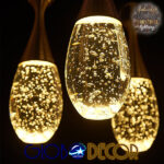 GloboStar® JADORE 01232 Μοντέρνο Κρεμαστό Φωτιστικό Οροφής Μονόφωτο με Ενσωματωμένο Φωτισμό LED 3000k Χάλκινο με Φυσητό Γυαλί Φ6 x Y23cm - Image 13