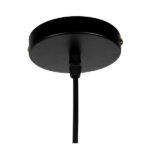 GloboStar® RUHIEL 01233 Μοντέρνο Κρεμαστό Φωτιστικό Οροφής Μονόφωτο 1 x E27 Μαύρο Μεταλλικό με Φυσικό Ξύλο Καμπάνα Φ18 x Y12cm - Image 7