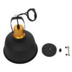 GloboStar® DEVOTA 01235 Vintage Industrial Κρεμαστό Φωτιστικό Οροφής Μονόφωτο Μαύρο Μεταλλικό Καμπάνα Φ22 x Y30cm - Image 8