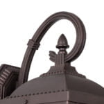 GloboStar® LELIA 01251 Vintage Φωτιστικό Τοίχου Απλίκα Μονόφωτο Σκούρο Καφέ Μεταλλικό Πλέγμα Μ24 x Π19 x Υ37cm - Image 11