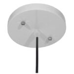 GloboStar® VALLETE WHITE 01256 Μοντέρνο Κρεμαστό Φωτιστικό Οροφής Μονόφωτο 1 x E27 Λευκό Μεταλλικό Καμπάνα Φ45 x Y27cm - Image 7