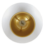 GloboStar® SEVILLE WHITE 01268 Μοντέρνο Κρεμαστό Φωτιστικό Οροφής Μονόφωτο 1 x E27 Λευκό Μεταλλικό Φ35 x 33cm - Image 7