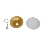 GloboStar® SEVILLE WHITE 01268 Μοντέρνο Κρεμαστό Φωτιστικό Οροφής Μονόφωτο 1 x E27 Λευκό Μεταλλικό Φ35 x 33cm - Image 8