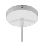 GloboStar® SEVILLE WHITE 01268 Μοντέρνο Κρεμαστό Φωτιστικό Οροφής Μονόφωτο 1 x E27 Λευκό Μεταλλικό Φ35 x 33cm - Image 10