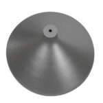 GloboStar® FELICITA 01276 Μοντέρνο Κρεμαστό Φωτιστικό Οροφής Μονόφωτο Ασημί Μεταλλικό Καμπάνα Φ39 x Y22cm - Image 6