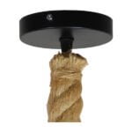 GloboStar® ROPE 01278 Vintage Industrial Κρεμαστό Φωτιστικό Οροφής Μονόφωτο 1 x E27 με 1 μέτρο Μπεζ Σχοινί Φ3.5 x 100cm - Image 3