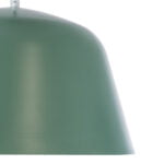 GloboStar® UPVALE 01285 Μοντέρνο Κρεμαστό Φωτιστικό Οροφής Μονόφωτο 1 x E27 Γκρι Πράσινο Μεταλλικό Καμπάνα Φ40 x Y24cm - Image 8