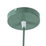 GloboStar® UPVALE 01285 Μοντέρνο Κρεμαστό Φωτιστικό Οροφής Μονόφωτο 1 x E27 Γκρι Πράσινο Μεταλλικό Καμπάνα Φ40 x Y24cm - Image 9