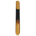 GloboStar® CHARME 01302 Μοντέρνο Φωτιστικό Τοίχου Απλίκα Δίφωτο Μαύρο - Χρυσό Μεταλλικό Φ5.5 x Π8 x Υ60cm - Image 2