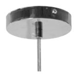 GloboStar® RINA 01306 Μοντέρνο Κρεμαστό Φωτιστικό Οροφής Μονόφωτο 1 x E27 Γυάλινο Γαλάζιο Διάφανο Μ20 x Π22 x Υ25cm - Image 6