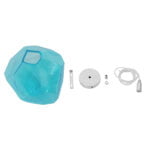 GloboStar® RINA 01306 Μοντέρνο Κρεμαστό Φωτιστικό Οροφής Μονόφωτο 1 x E27 Γυάλινο Γαλάζιο Διάφανο Μ20 x Π22 x Υ25cm - Image 7