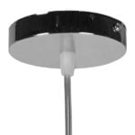 GloboStar® LUNATICA 01315 Μοντέρνο Κρεμαστό Φωτιστικό Οροφής Μονόφωτο 1 x E27 Γυάλινο Μελί Διάφανο Φ18 x Υ23cm - Image 8