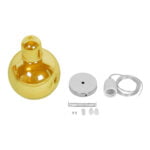 GloboStar® LUNATICA 01315 Μοντέρνο Κρεμαστό Φωτιστικό Οροφής Μονόφωτο 1 x E27 Γυάλινο Μελί Διάφανο Φ18 x Υ23cm - Image 9